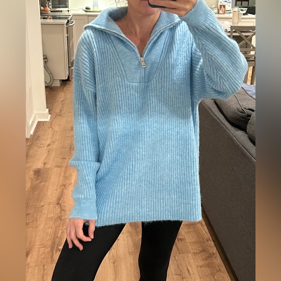 Softest Zip Sweater - Blue - Picture 3 of 3